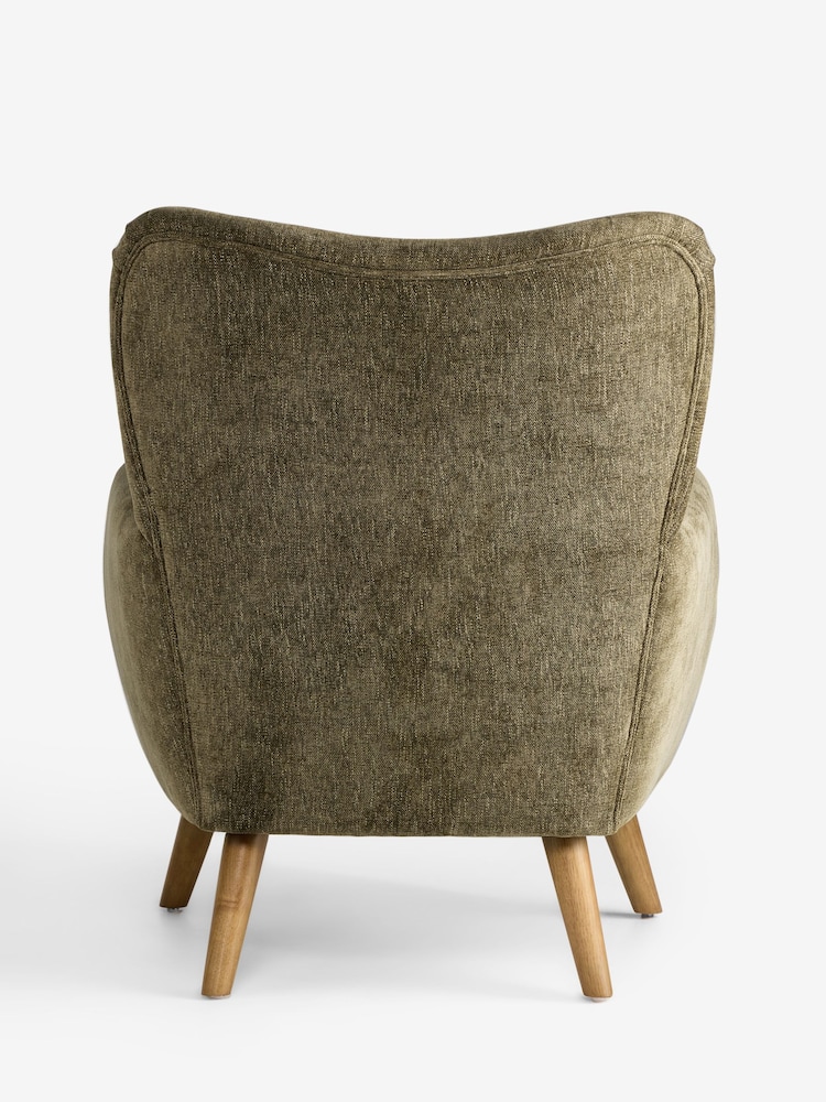Cotswold Chenille Dark Green Wilson Highback Large Armchair - Image 6 of 6 Cotswold Chenille Dark Green Wilson Highback Large Armchair - Image 6 of 6