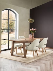 Natural Hector Mango Wood 8 to 10 Extending Dining Table - Image 2 of 8
