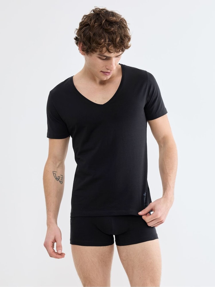 Sloggi Black Base V-Neck T-Shirt - Image 1 of 5