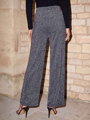 Roman Grey Petite Shimmer Trousers - Image 3 of 4