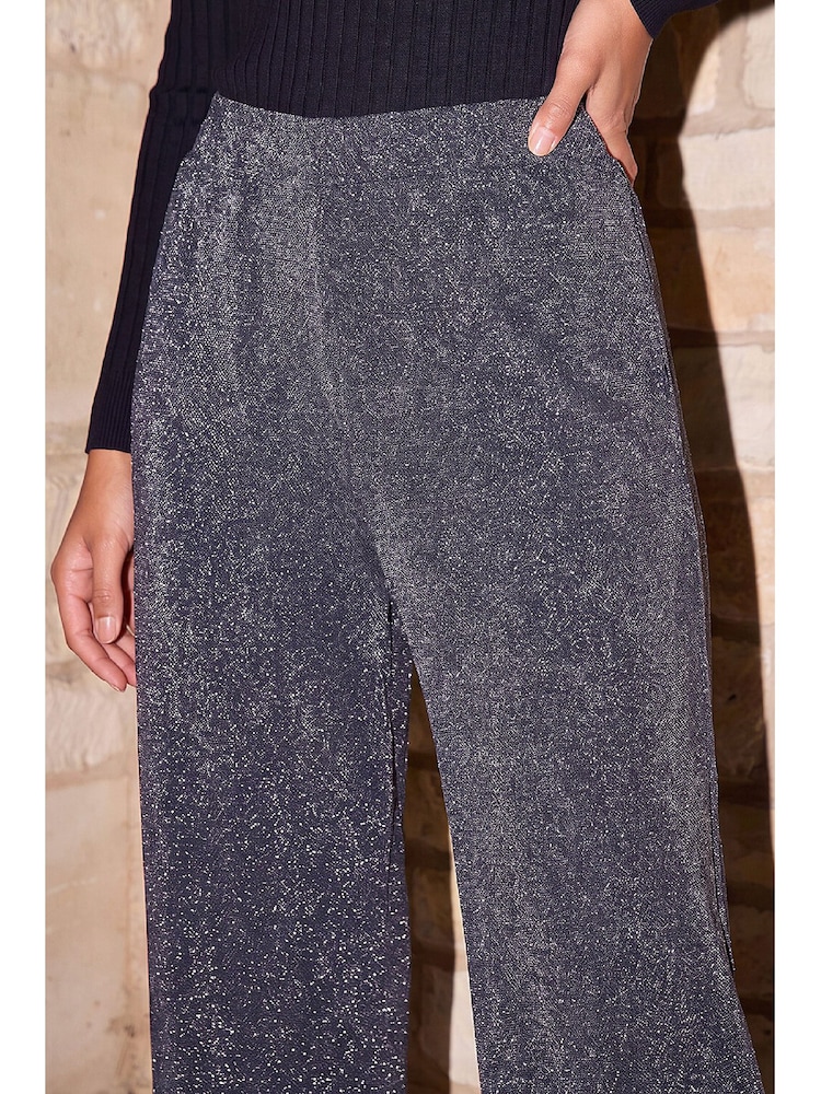 Roman Grey Petite Shimmer Trousers - Image 4 of 4