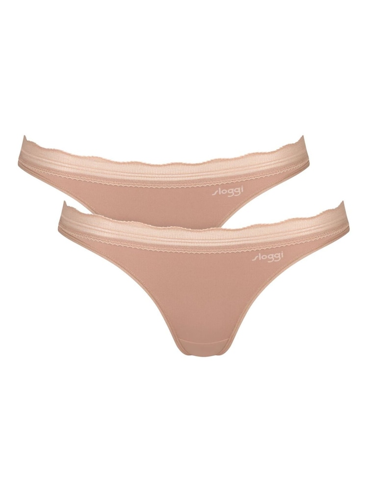 Sloggi Brown GO Blush - Mini Knickers 2 Pack - Image 1 of 6