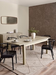 Light Natural Langton 6 to 8 Seater Extending Dining Table - Image 2 of 8