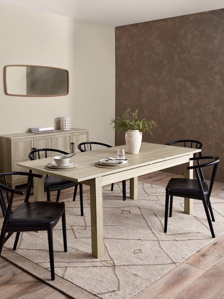 Light Natural Langton 6 to 8 Seater Extending Dining Table - Image 2 of 8