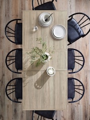 Light Natural Langton 6 to 8 Seater Extending Dining Table - Image 3 of 8