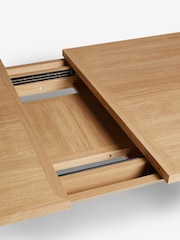 Light Natural Oak Effect Malvern 6 to 8 Seater Extending Dining Table - Image 4 of 8