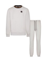 Luke 1977 Cream Makati Sweatshirt and Joggers Set - Image 4 of 5