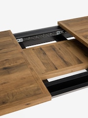 Dark Natural Bronx 6 to 8 Extending Chunky Dining Table - Image 10 of 10