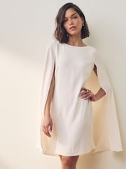 Lauren Ralph Lauren Petra Cape Georgette Cocktail Mini Dress - Image 1 of 5