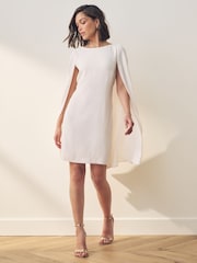 Lauren Ralph Lauren Petra Cape Georgette Cocktail Mini Dress - Image 4 of 5