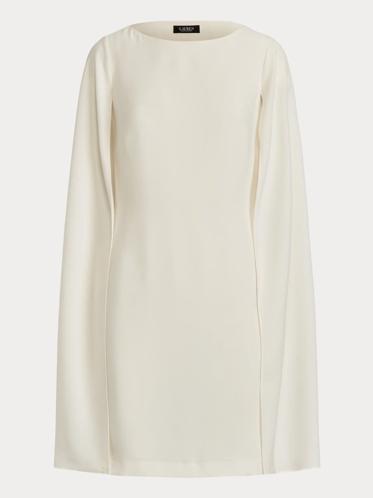 Lauren Ralph Lauren Petra Cape Georgette Cocktail Mini Dress - Image 5 of 5