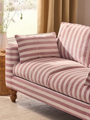 Bold Chenille Stripe Dark Pink Emory 2 Seater Sofa In A Box - Image 2 of 7