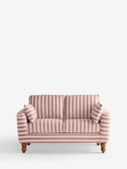 Bold Chenille Stripe Dark Pink Emory 2 Seater Sofa In A Box - Image 4 of 7