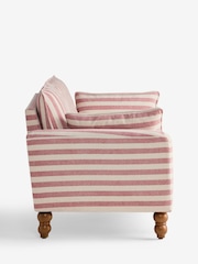Bold Chenille Stripe Dark Pink Emory 2 Seater Sofa In A Box - Image 5 of 7