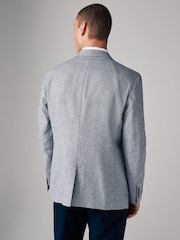 Chambray bleu - Ajustement régulier - Blazer Blend en lin texturé - Image 3 de 10