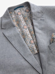 Chambray bleu - Ajustement régulier - Blazer Blend en lin texturé - Image 9 de 10