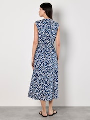 Apricot Blue Animal Print Midi Dress - Image 2 of 4