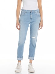 Replay Light Blue Denim Marty Boyfriend Fit Jeans - Image 1 of 3