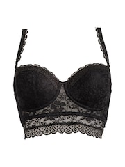 Pour Moi Black Strapless Rebel Padded Plunge Bra - Image 5 of 6