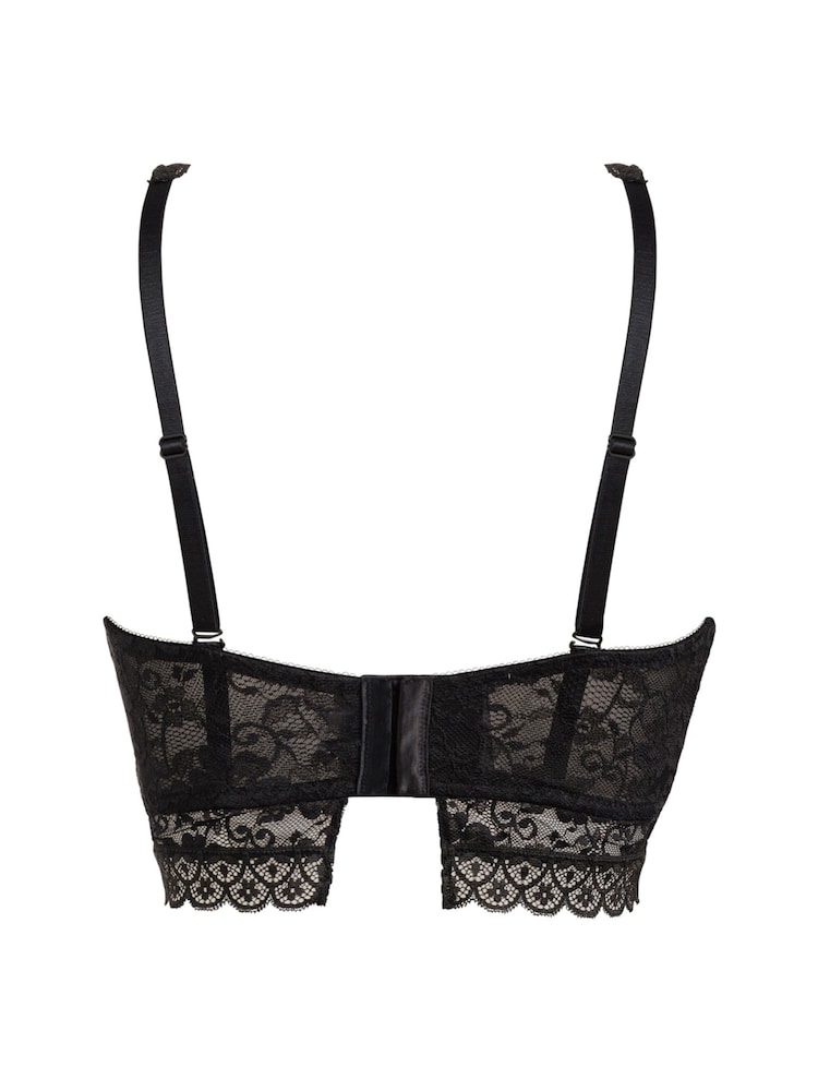 Pour Moi Black Strapless Rebel Padded Plunge Bra - Image 6 of 6
