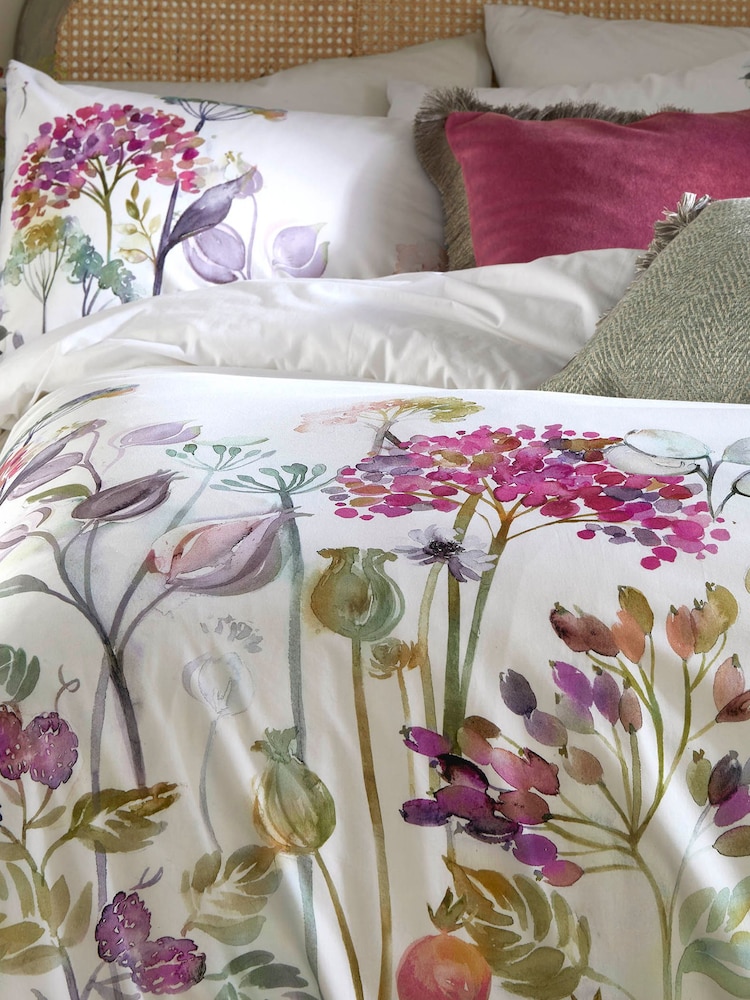 Voyage Cream Country Hedgerow 100% Cotton Duvet Cover Set - Image 2 of 5