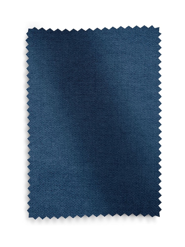 Soft Twill Navy Blue Wilson Storage Footstool - Image 9 of 9