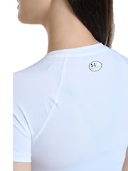 Under Armour White Under Armour Heat Gear Authentics Black T-Shirt - Image 5 of 8