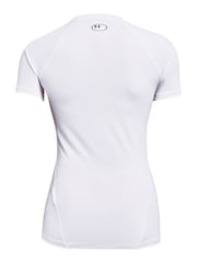 Under Armour White Under Armour Heat Gear Authentics Black T-Shirt - Image 8 of 8