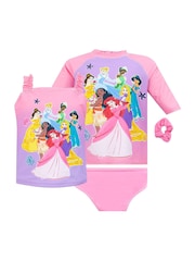 Character Pink Disney Princess 4 Piece Swim Set - Image 1 of 5