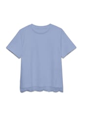 VERO MODA Blue Lace Trim Short Sleeve T-Shirt - Image 1 of 1