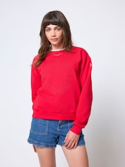 SCAMP & DUDE Red Embroidered Logo Ultimate Sweatshirt - Image 1 of 4