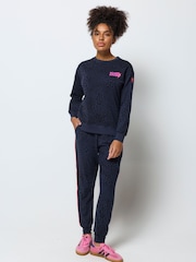 SCAMP & DUDE Oversized Leopard Ray Logo Sweatshirt - Obraz 1 z 3
