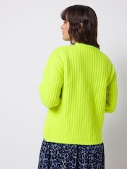 SCAMP & DUDE Yellow Button Through Cardigan - Image 3 of 6