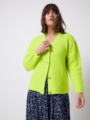 SCAMP & DUDE Yellow Button Through Cardigan - Image 5 of 6