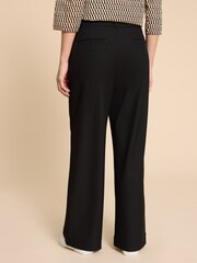 White Stuff Black Wide Leg Belle Trousers - Image 3 of 5