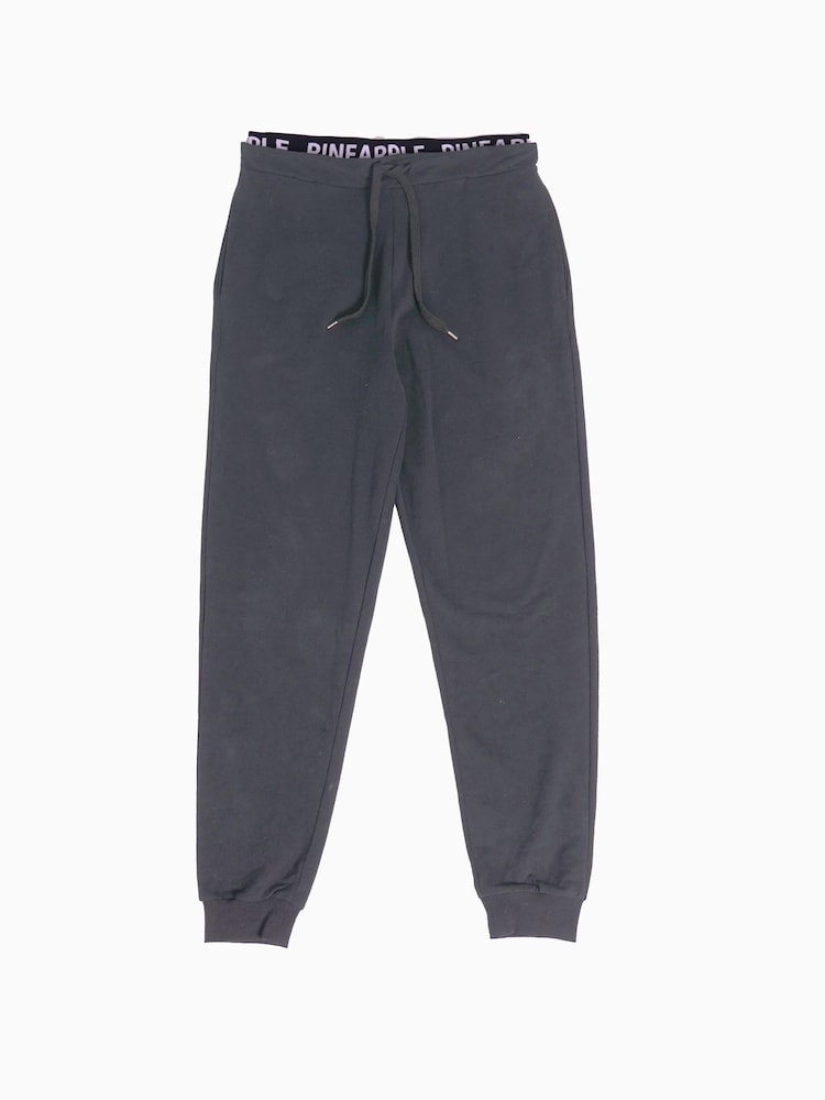 Pineapple Charcoal Grey Double Waistband Joggers - Image 3 of 4