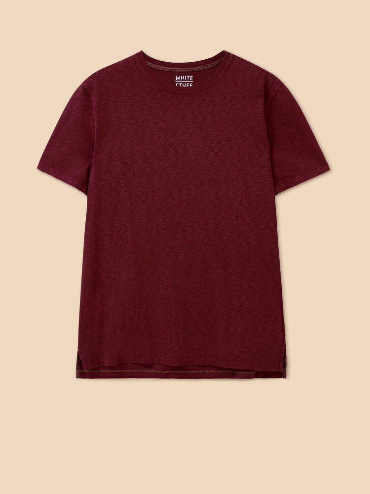 White Stuff Red Abersoch 100% Cotton Short Sleeve T-Shirt - Image 9 of 9