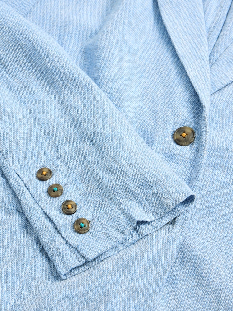 White Stuff Blue Loren Linen Blend Blazer - Image 7 of 7 White Stuff Blue Loren Linen Blend Blazer - Image 7 of 7