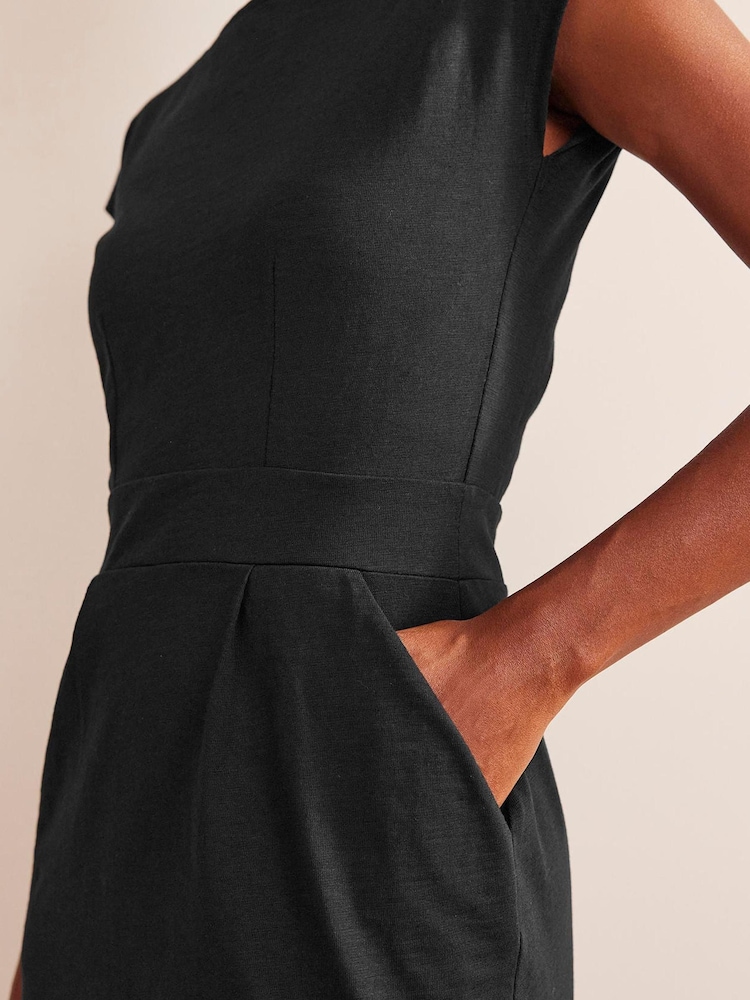 Boden Black 100% Cotton Petite Florrie Jersey Dress - Image 2 of 5