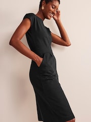 Boden Black 100% Cotton Petite Florrie Jersey Dress - Image 4 of 5