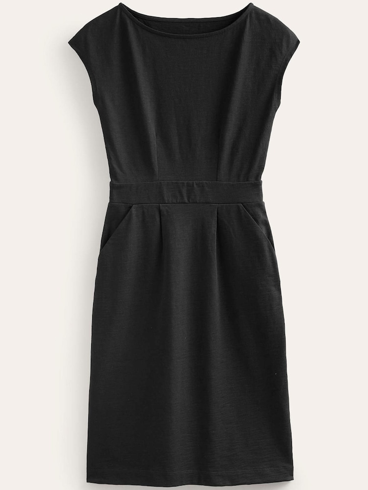 Boden Black 100% Cotton Petite Florrie Jersey Dress - Image 5 of 5