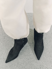 Grey Suede Standard/Wide Fit Forever Comfort® High Wedge Ankle Leather Boots - Image 3 of 9
