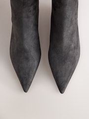 Grey Suede Standard/Wide Fit Forever Comfort® High Wedge Ankle Leather Boots - Image 9 of 9