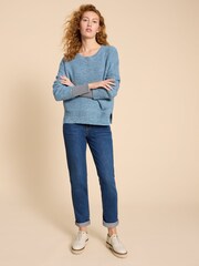 White Stuff Blue Northbank Jumper - Image 3 of 6