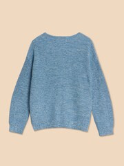White Stuff Blue Northbank Jumper - Image 5 of 6
