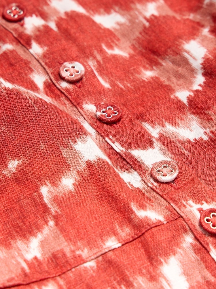 White Stuff Red Ivy 100% Linen Midi Dress - Image 6 of 6
