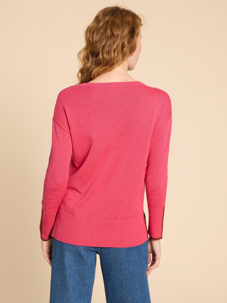 White Stuff Pink Olive Jumper - Image 2 of 7