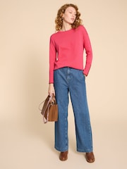 White Stuff Pink Olive Jumper - Image 3 of 7
