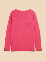 White Stuff Pink Olive Jumper - Image 6 of 7
