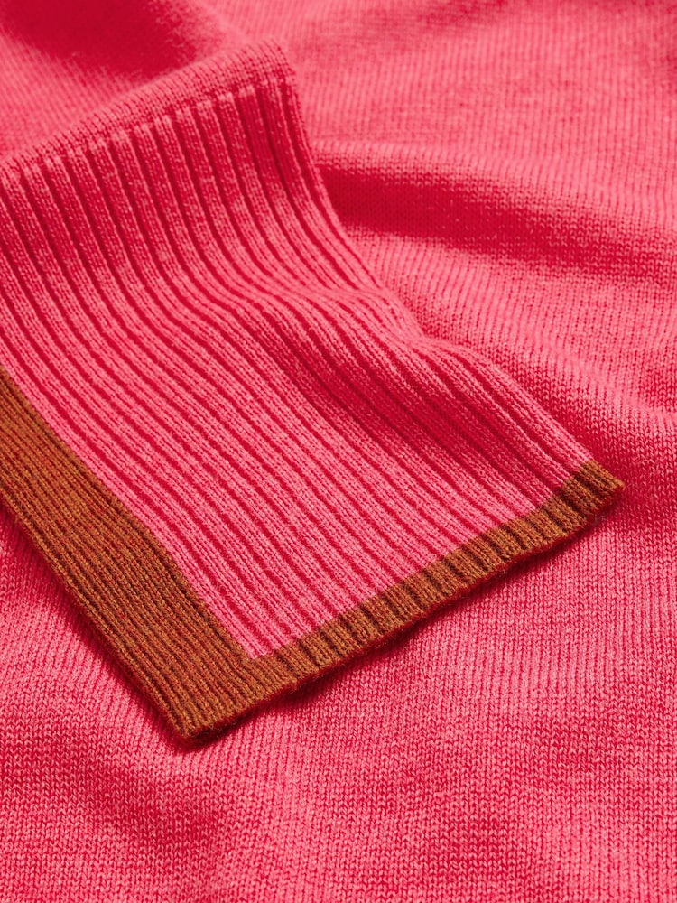 White Stuff Pink Olive Jumper - Image 7 of 7